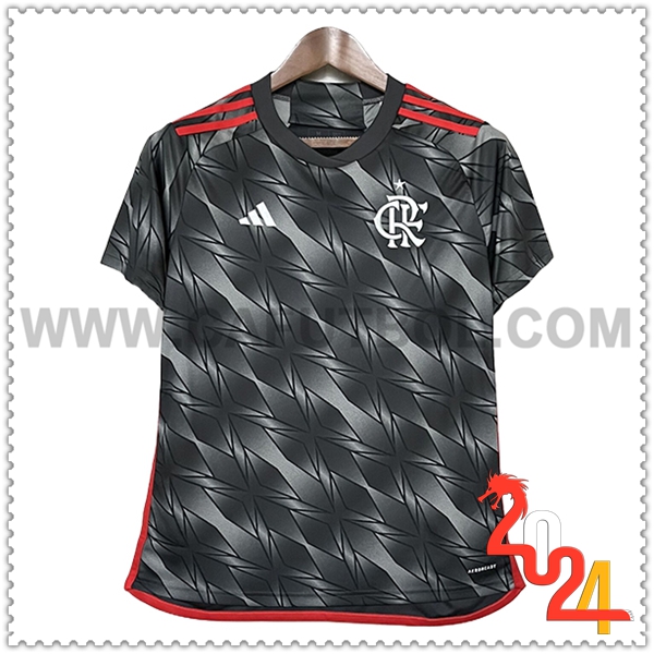 Tercero Camiseta Futbol Flamengo Mujer 2024 2025