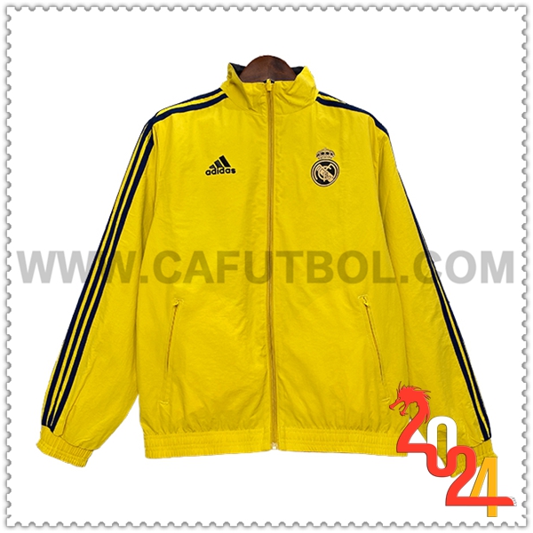 Rompevientos Real Madrid Amarillo/Negro 2024 2025