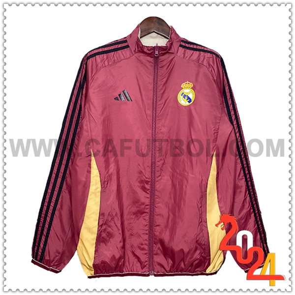 Rompevientos Real Madrid Rojo/Amarillo 2024 2025