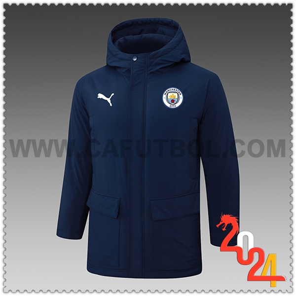 Chandal Plumas Con Capucha Manchester City azul real 2024 2025