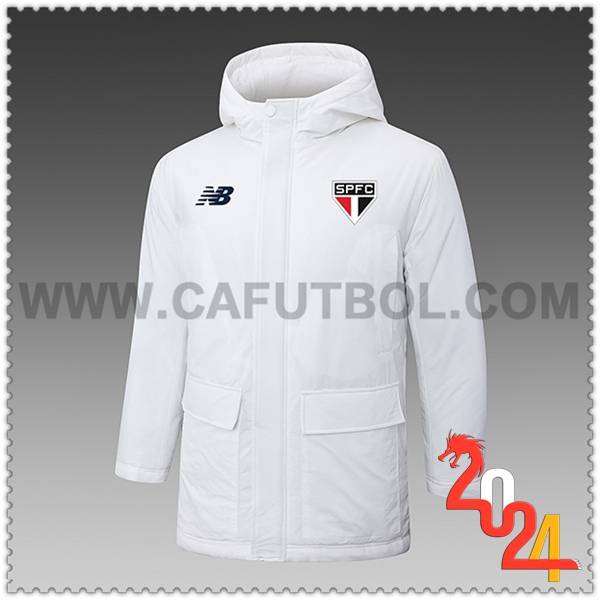 Chandal Plumas Con Capucha Sao Paulo FC Blanco 2024 2025