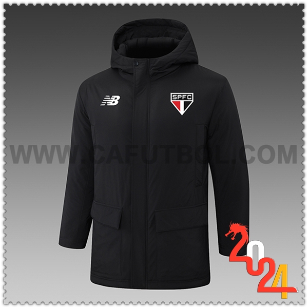 Chandal Plumas Con Capucha Sao Paulo FC Negro 2024 2025