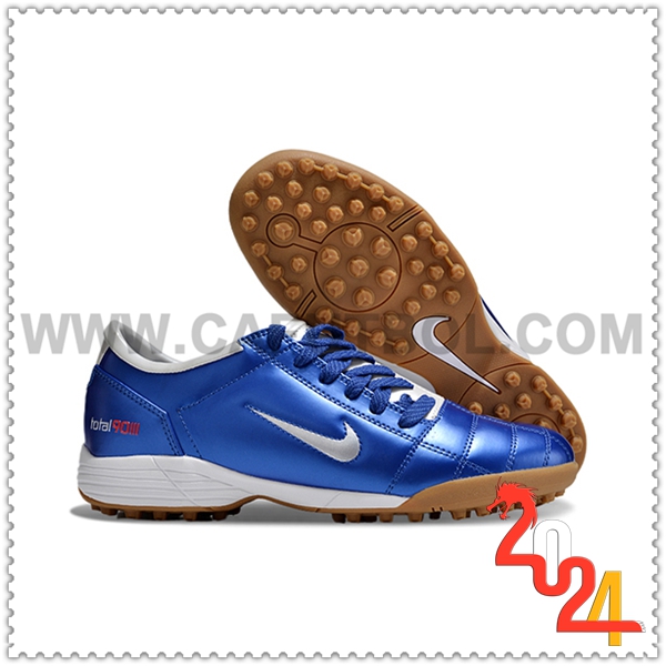 Nike Zapatos de Futbol T90 TF Azul