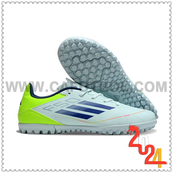 Adidas Zapatos de Futbol F50 CLUB TF Azul/Verde