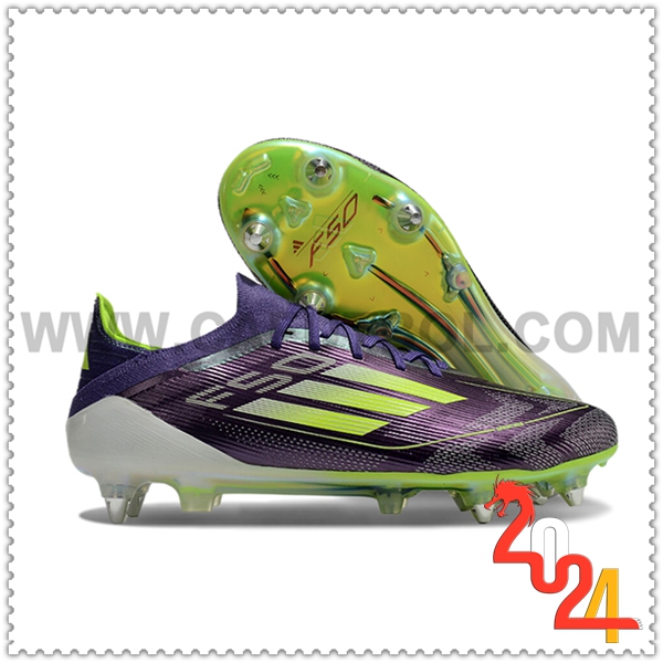 Adidas Zapatos de Futbol F50 Elite SG Verde/Violeta