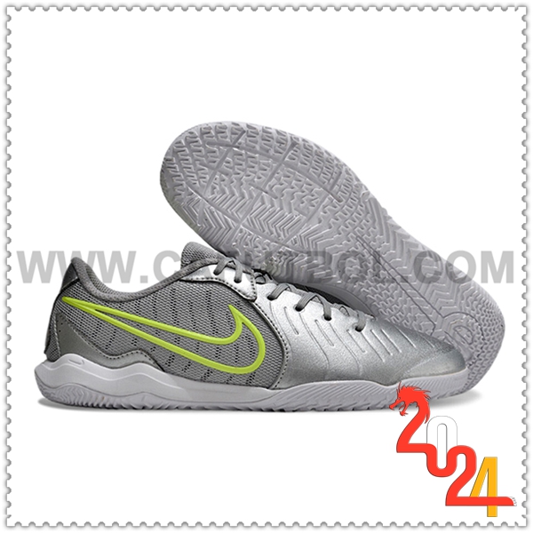 Nike Zapatos de Futbol Legend 10 Academy IC Gris/Verde