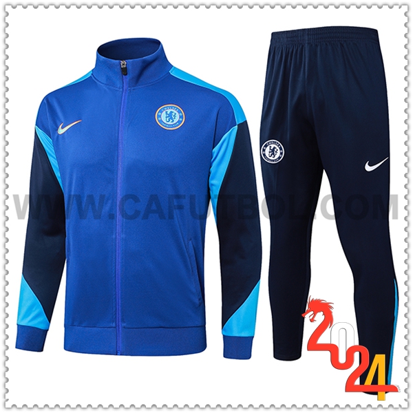 Chandal Futbol Chaquetas FC Chelsea Azul 2024 2025