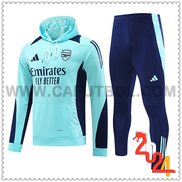 Chaqueta Con Capucha Chandal Arsenal Azul 2024 2025