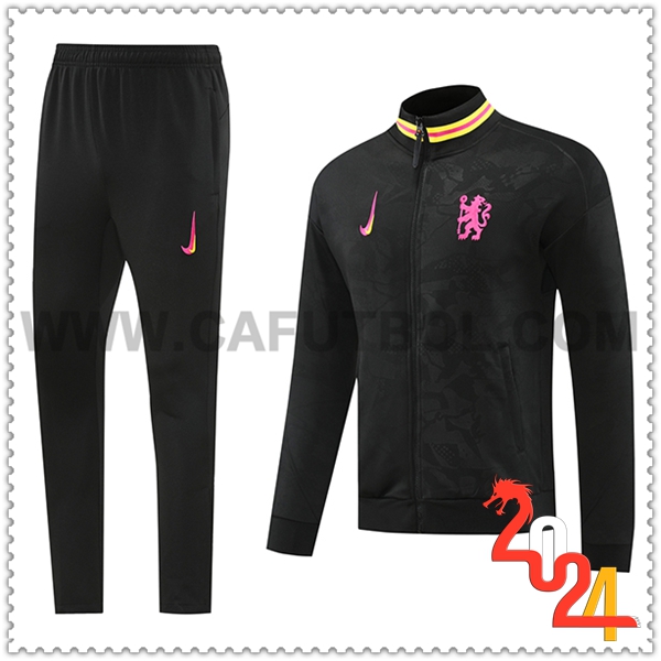 Chandal Futbol Chaquetas FC Chelsea Negro 2024 2025