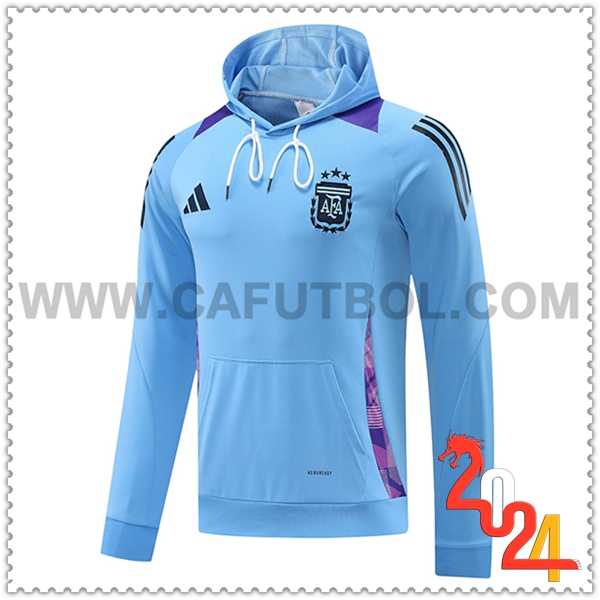 Sudadera de Entrenamiento Capucha Argentina Azul/Violeta 2024 2025