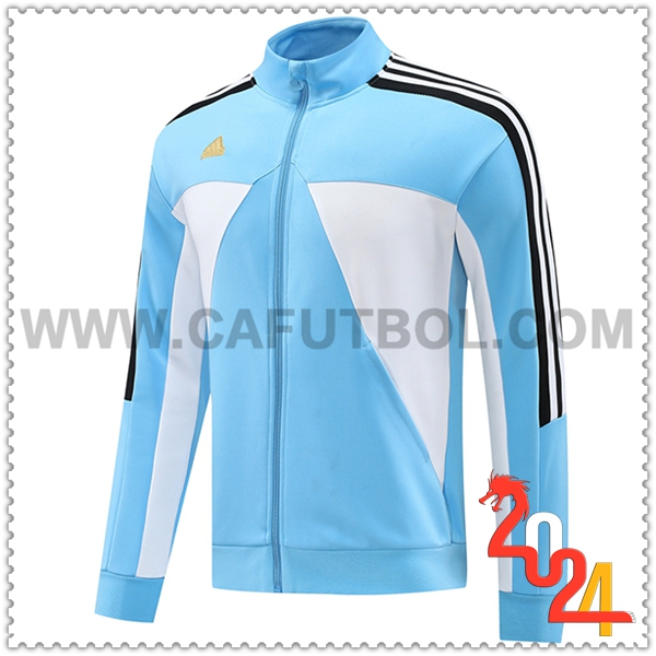 Chaquetas Futbol Adidas Azul/Blanco/Negro 2024 2025