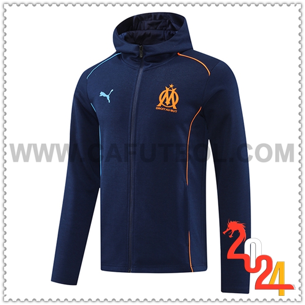 Chaqueta Con Capucha Marsella azul real 2024 2025