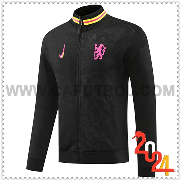 Chaquetas Futbol FC Chelsea Negro 2024 2025