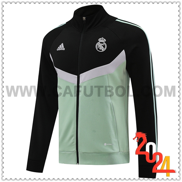 Chaquetas Futbol Real Madrid Verde/Negro 2024 2025