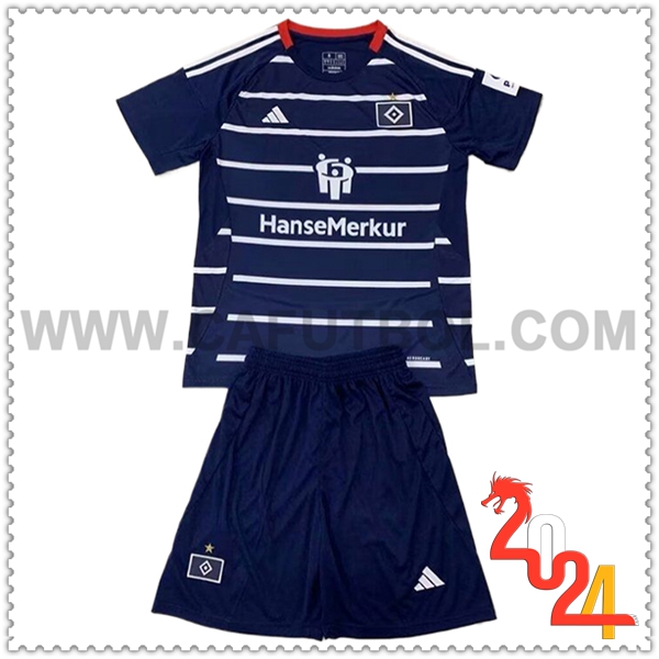 Segunda Equipacion del HSV Hamburg Ninos 2024 2025