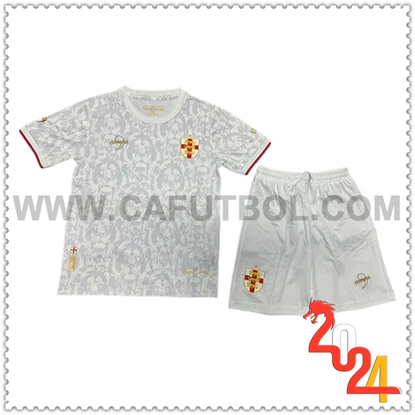 Equipacion del Inglaterra Ninos Blanco Special Version 2024 2025