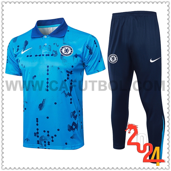 Camiseta Polo FC Chelsea Azul 2024 2025 -02