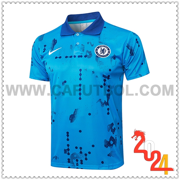 Camiseta Polo FC Chelsea Azul 2024 2025 -02