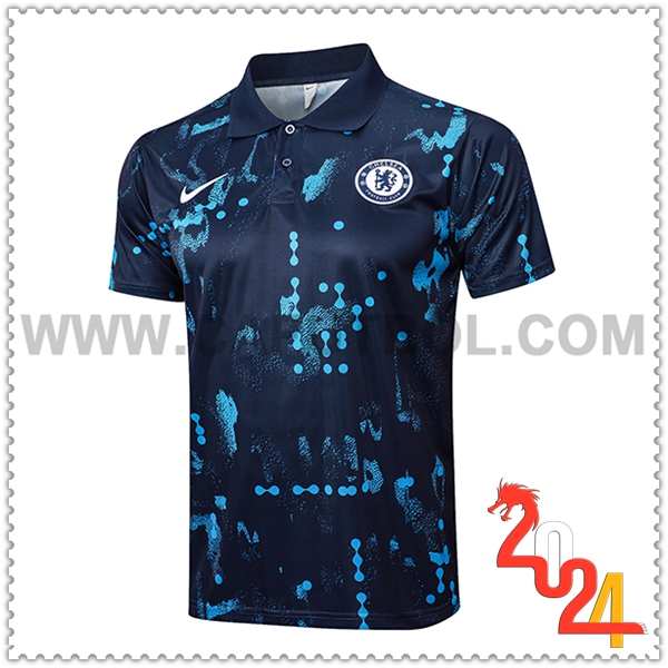 Camiseta Polo FC Chelsea Azul Oscuro 2024 2025