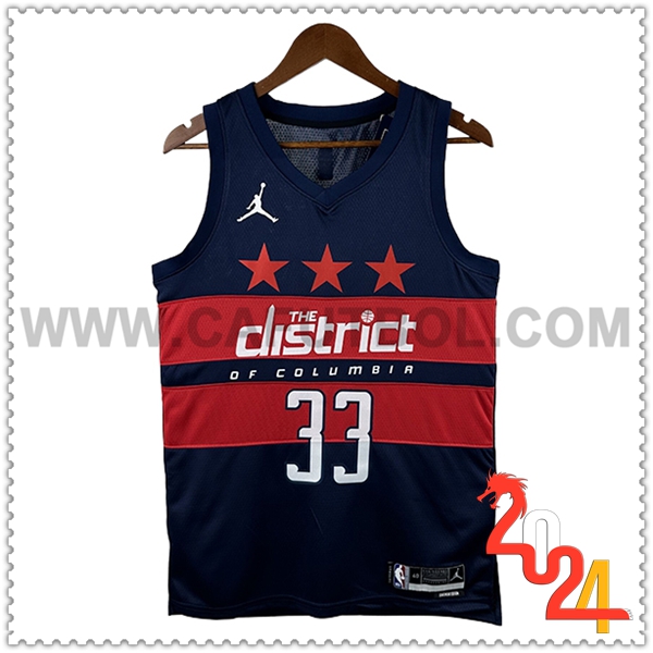 Camisetas NBA Washington Wizards (KUZMA #33) 2024/25 Azul/Rojo