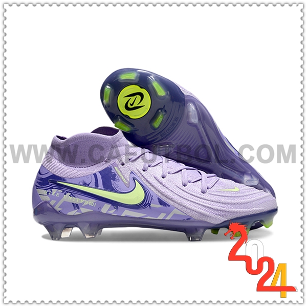 Nike Zapatos de Futbol Phantom Luna Elite NU FG Violeta/Verde