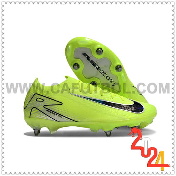 Nike Zapatos de Futbol AIR ZOOM MERCURIAL VAPOR XVI ELITE SG-PRO Verde/Negro