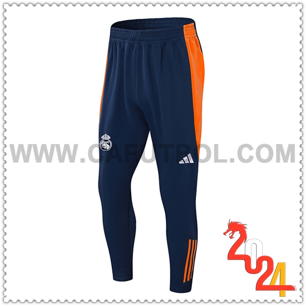 Pantalones Entrenamiento Real Madrid Azul/Naranja 2024 2025 -02