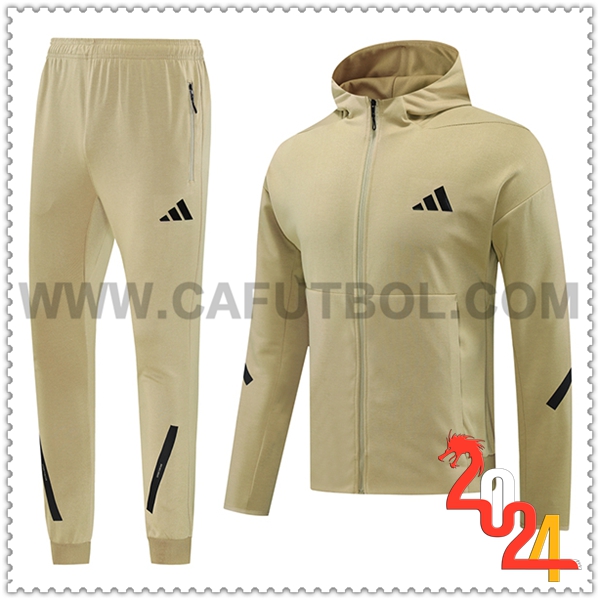 Chaquetas Con Capucha Chandal Adidas Amarillo/Negro 2024 2025