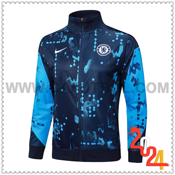 Chaquetas Futbol FC Chelsea Azul Oscuro 2024 2025