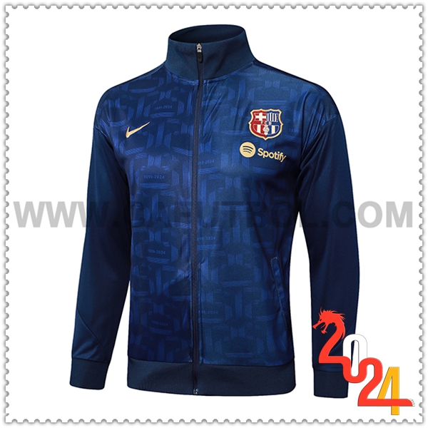 Chaquetas Futbol FC Barcelona azul real 2024 2025