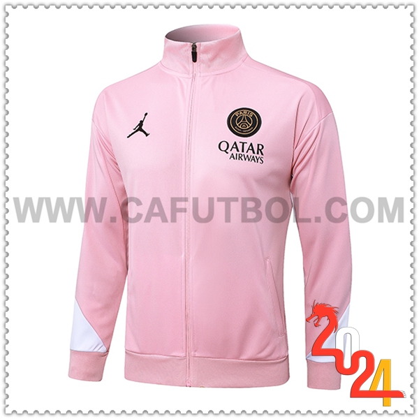 Chaquetas Futbol PSG Rosa/Blanco 2024 2025