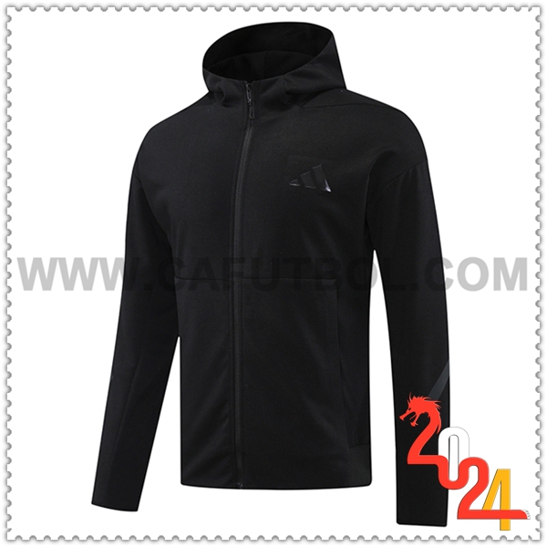 Chaqueta Con Capucha Adidas Negro 2024 2025