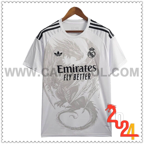 Camiseta Futbol Real Madrid Blanco Edicion Especial 2024 2025