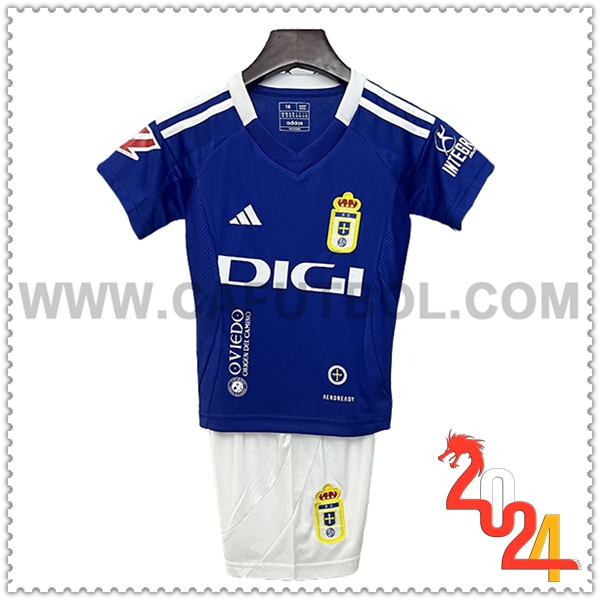 Primera Equipacion del Real Oviedo Ninos 2024 2025