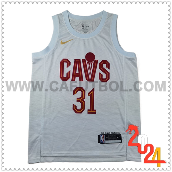 Camisetas Cleveland Cavaliers (ALLEN #31) 2024/25 Blanco/Rojo