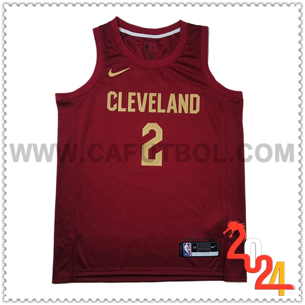 Camisetas Cleveland Cavaliers (IRVING #2) 2024/25 Rojo/Amarillo