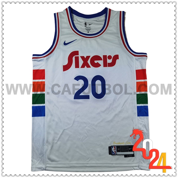 Camisetas Philadelphia 76ers (McCAIN #20) 2024/25 Blanco