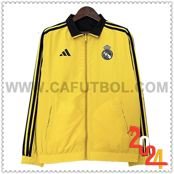 Rompevientos Real Madrid Amarillo/Negro 2024 2025