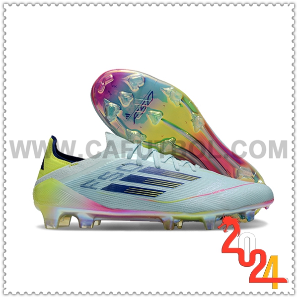 Adidas Zapatos de Futbol F50 Elite FG Azul/Amarillo