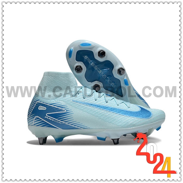 Nike Zapatos de Futbol Air Zoom Mercurial Superfly IIX Elite SG Azul