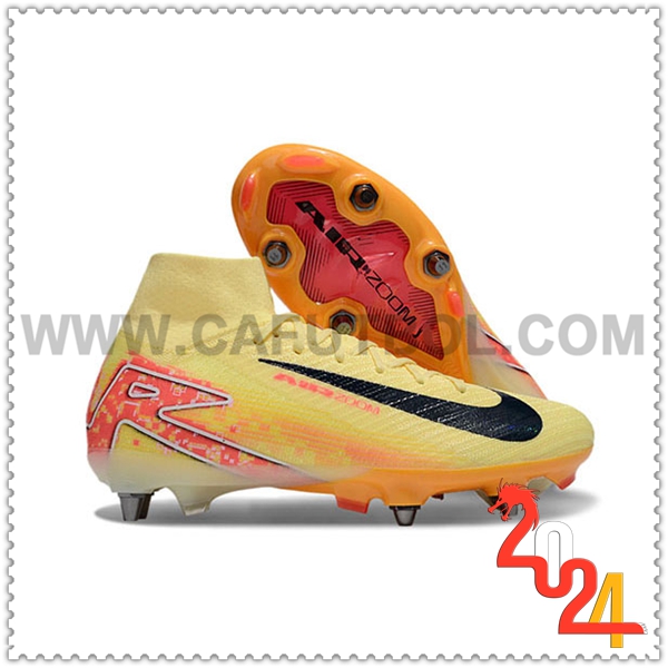 Nike Zapatos de Futbol Air Zoom Mercurial Superfly IIX Elite SG Naranja/Negro