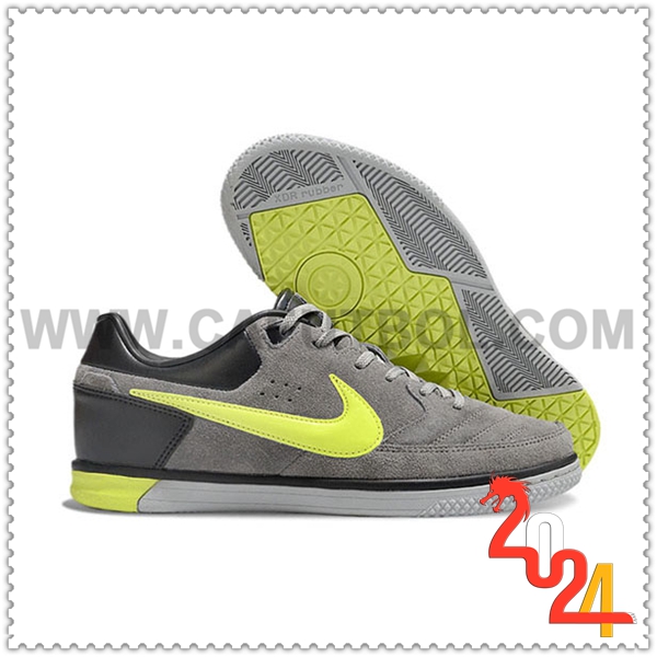 Nike Zapatos de Futbol Gato IC Gris/Amarillo