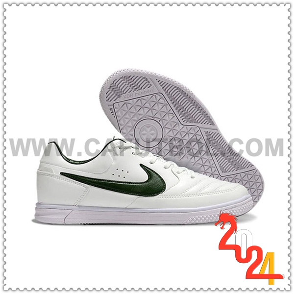 Nike Zapatos de Futbol Gato IC Blanco/Verde