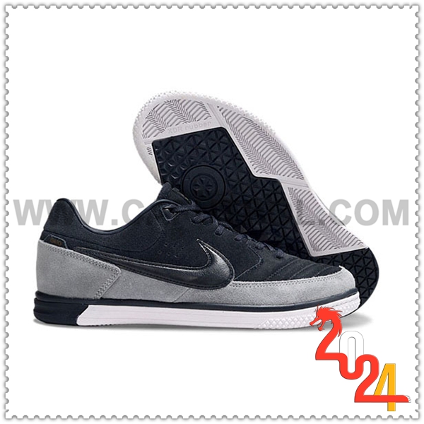 Nike Zapatos de Futbol Gato IC Negro/Gris