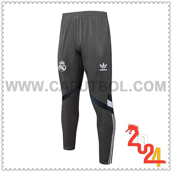 Pantalones Entrenamiento Real Madrid Gris 2024 2025 -03