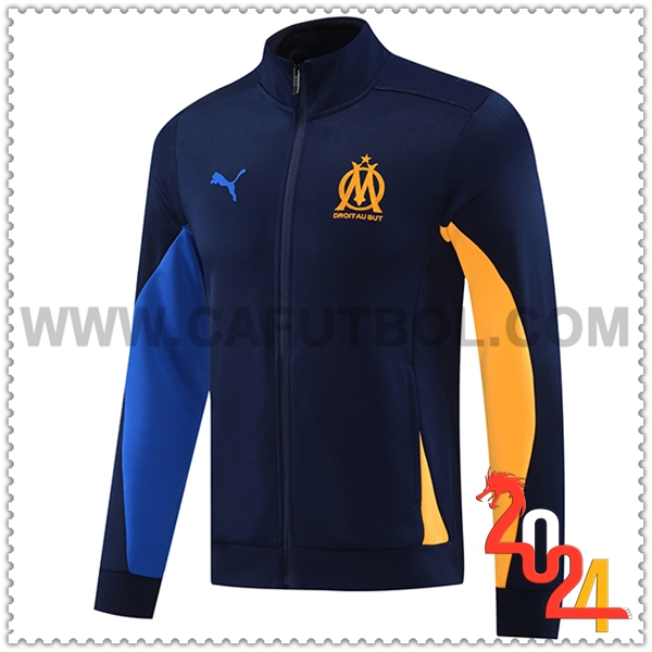 Chaquetas Futbol Marsella Azul marino 2024 2025