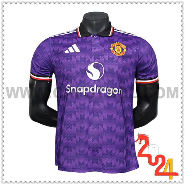 Camiseta Futbol Manchester United Purpura Edicion Especial 2024 2025