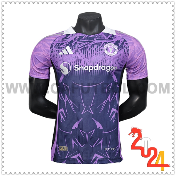 Camiseta Futbol Manchester United Purpura Edicion Especial 2024 2025