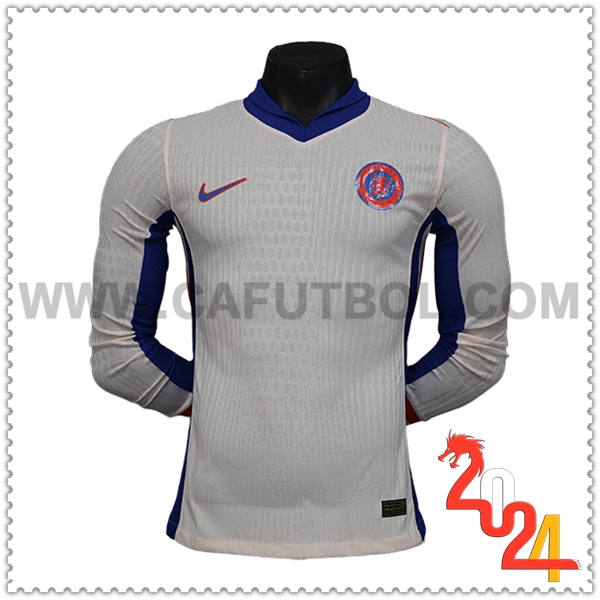 Segunda Camiseta Futbol FC Chelsea Mangas largas 2024 2025