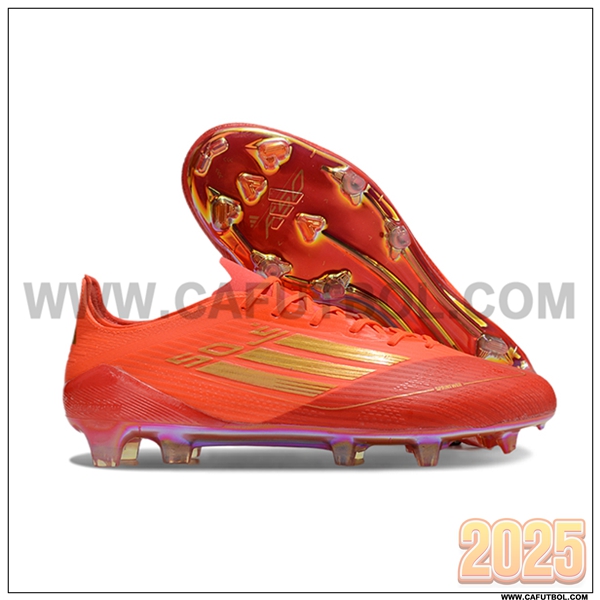 Adidas Zapatos de Futbol F50 ELITE FG Naranja/Rosa/Amarillo -02